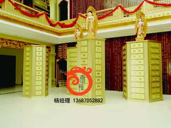 寺廟殯儀館裝修骨灰存放樓工程實景圖(10)